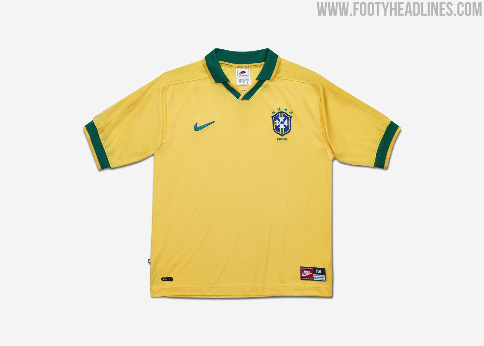 Full Nike x Brazil Home Kit Evolution - 1998-2020 - 15 Different
