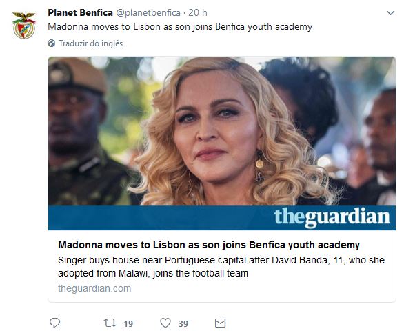 Benfica Madonna Portugal Benfica Madonna Portugal