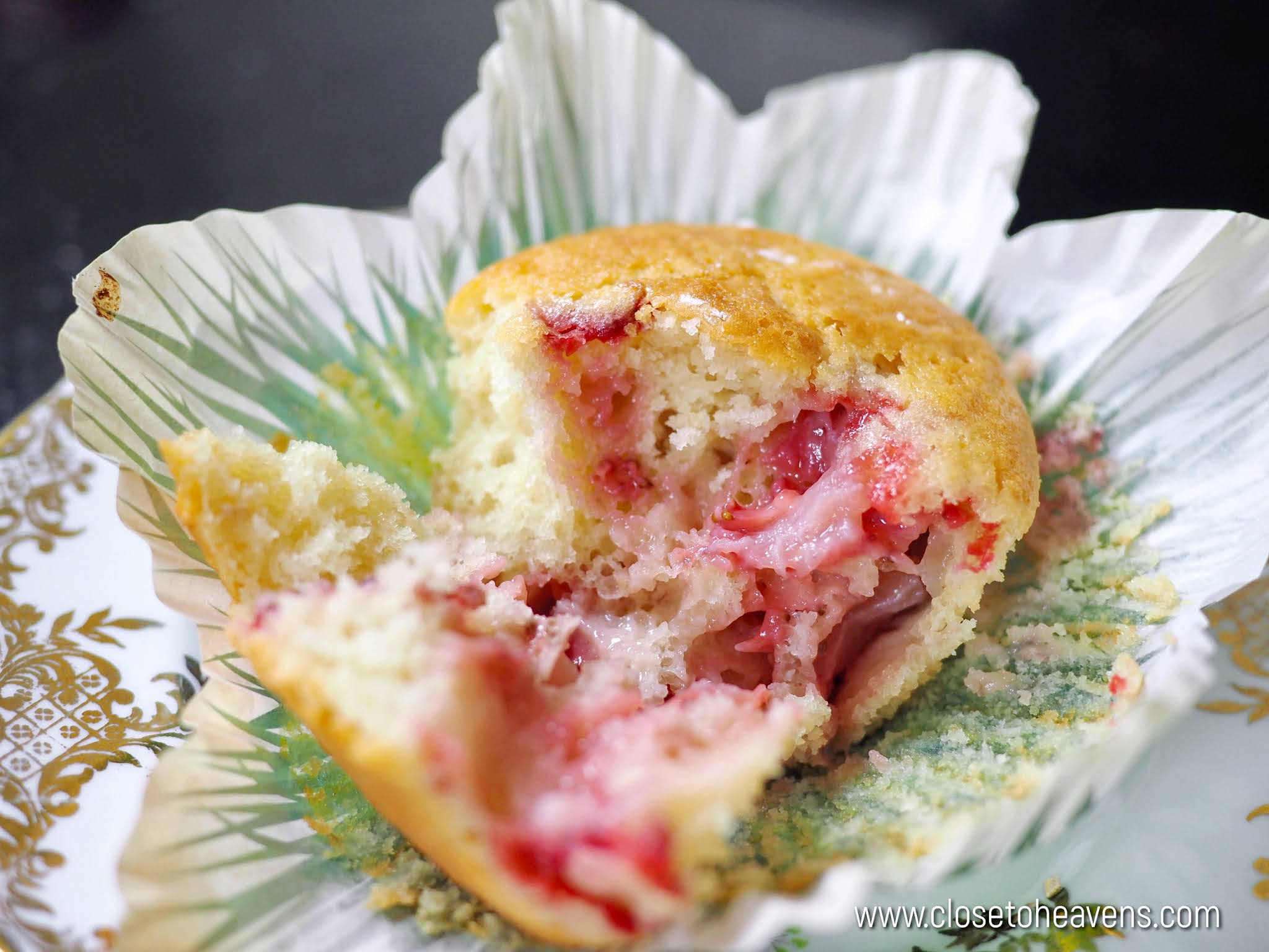 Best Strawberry Muffins สูตร มัฟฟิน สตรอเบอร์รี่