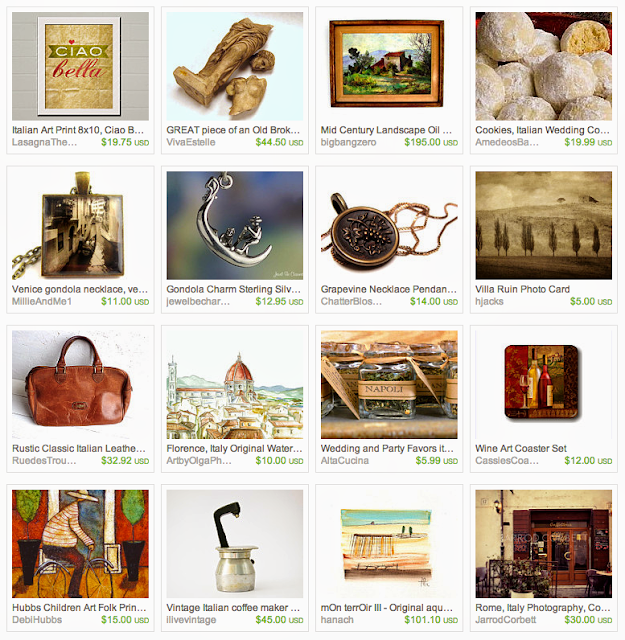 Italy inspired gifts on Etsy