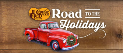 Cracker Barrel Holidays Sweepstakes Cracker Barrel is giving away prizes and gifts on the road to the Holiday Season! Enter to win a Vintage Chevy Truck, a trip to the Macy's Day Parade, gift cards and more!