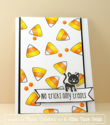 A Jillian Vance Design, Whimsie Doodles, Kecia Waters, Copic markers, candy corn, Halloween