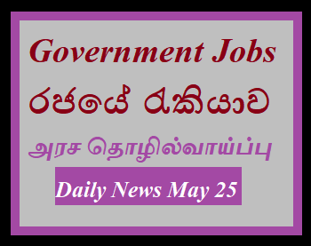 Government Vacancies - Daily News May 25 