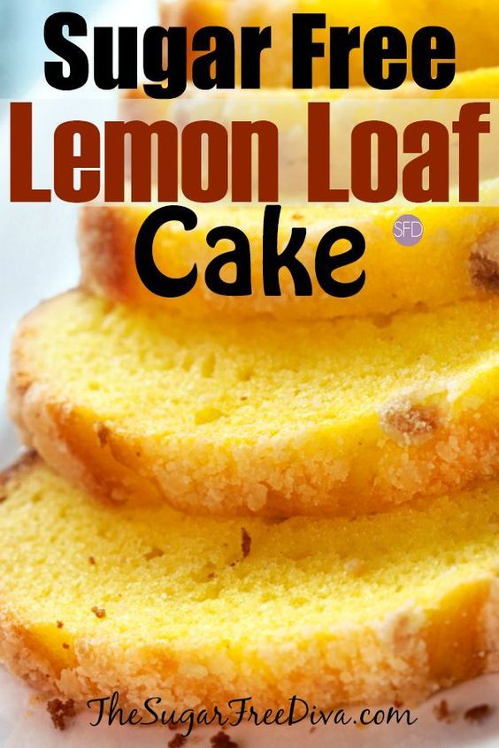 YUM!!! I love this Sugar Free Lemon Loaf Cake. #sugarfree #diabetic #cake #easy #diabetic #lemon #recipe #food #party #birthday