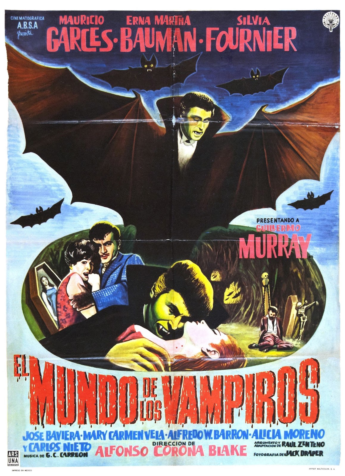 Just Screenshots: The World of the Vampires (1961 Mexico)