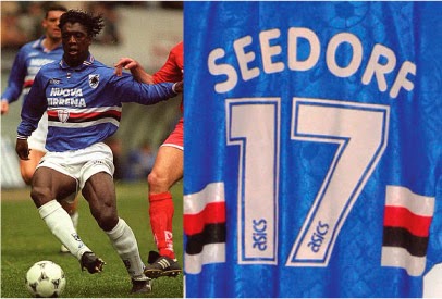 Football teams shirt and kits fan: Font Sampdoria 1995-96 kits