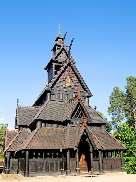 The Gol Stave Church—now located at the Norwegian Museum of Cultural History in Oslo.