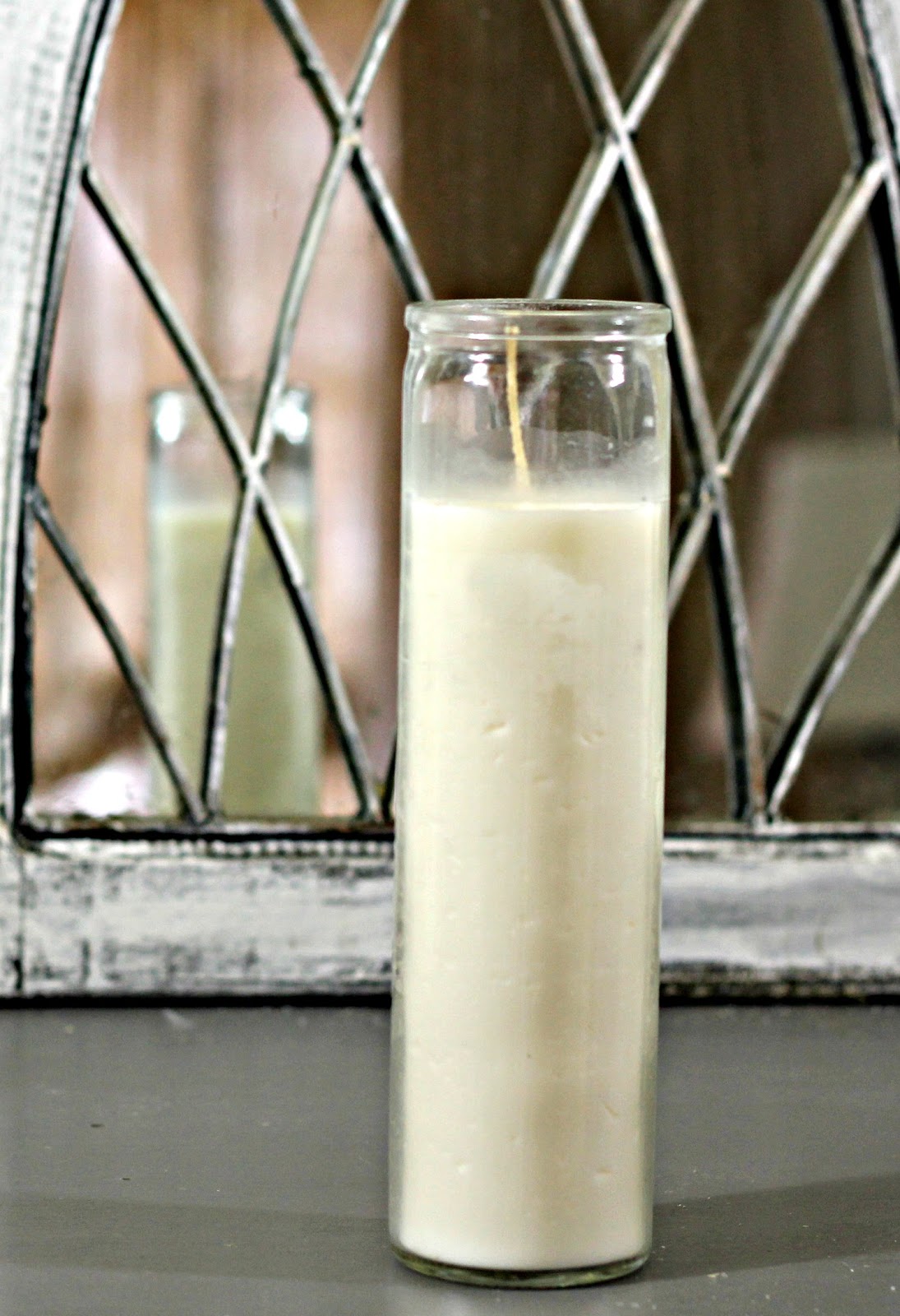 Shabby Sweet Cottage Quick Dollar Store Candle Makeover