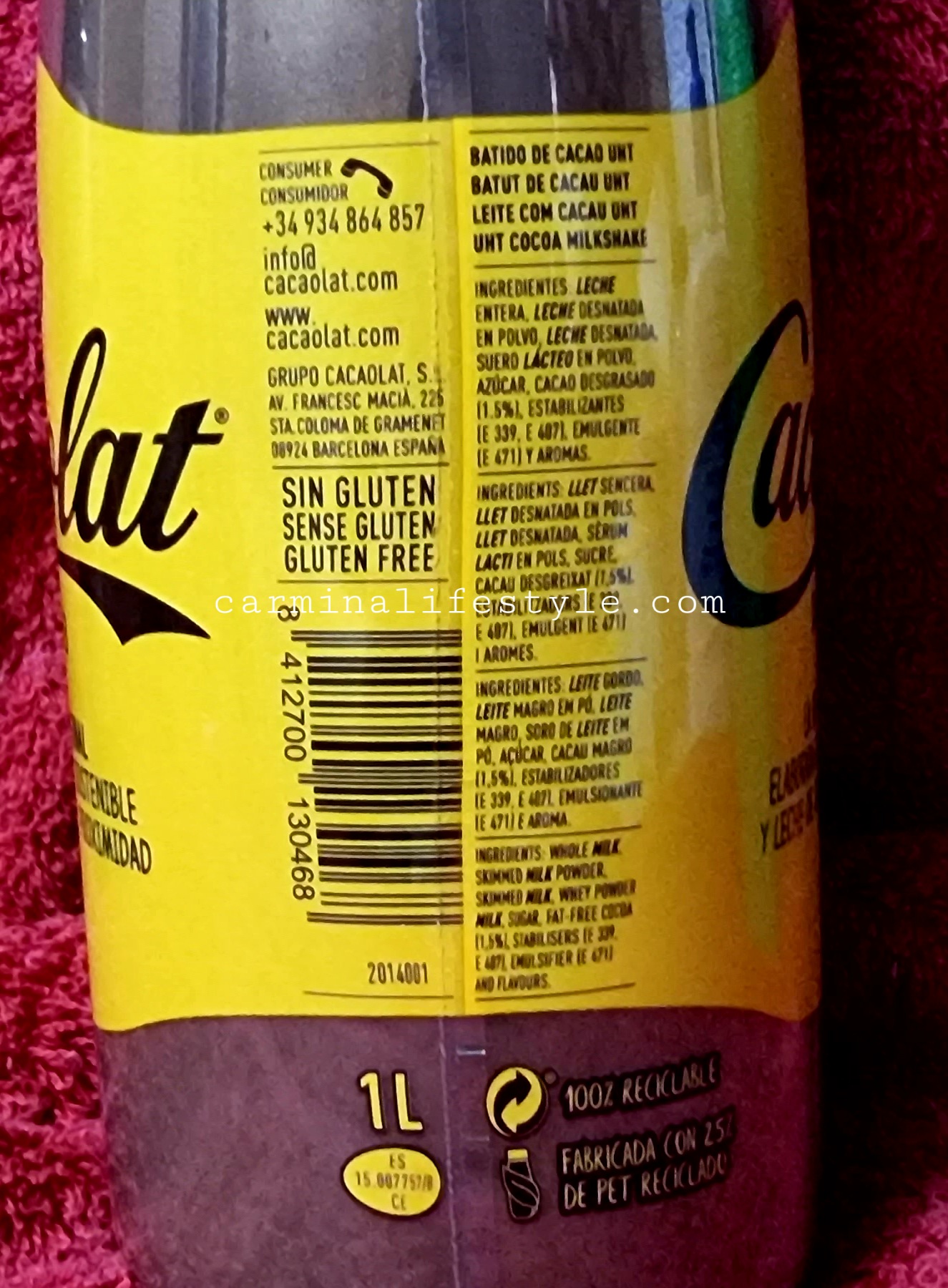Cacaolat Original Cocoa Milk Shake made in Barcelona, Spain
