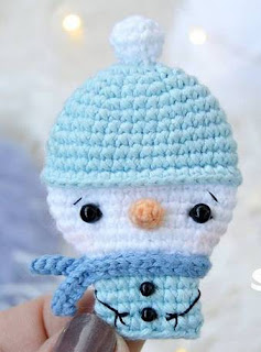 PATRON GRATIS MUÑECO DE NIEVE AMIGURUMI 44774