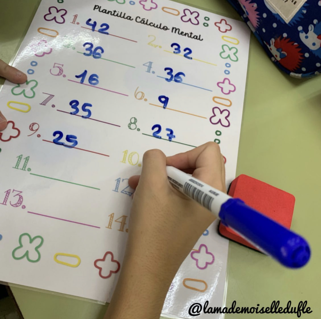 Las tablas de multiplicar