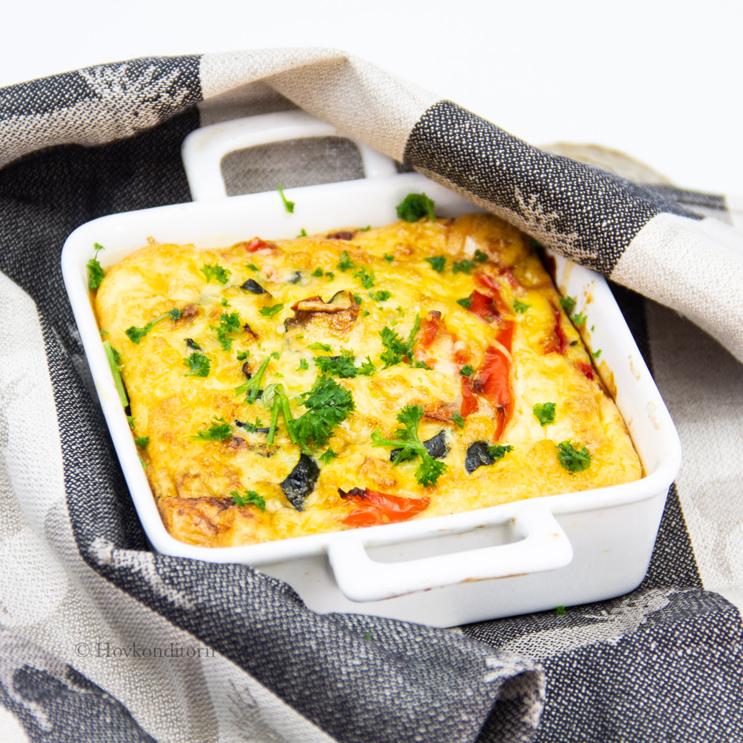 Oven Omelette with Roasted Vegetables