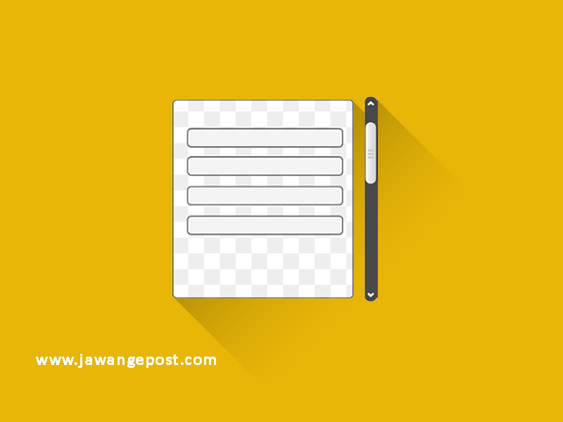 Cara Menghilangkan Scrollbar Pada Blog Atau site Fungsi Scroll