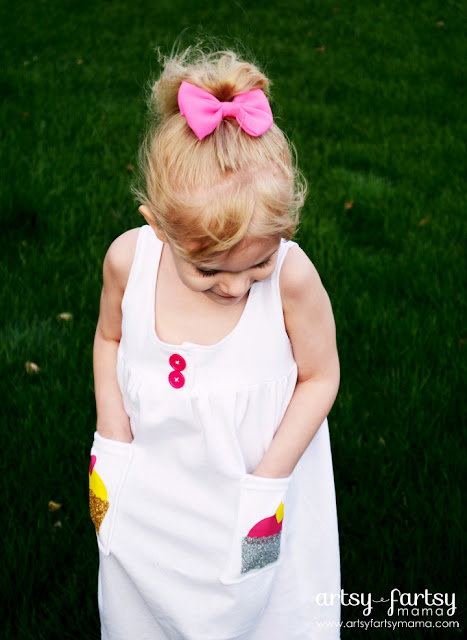 Toddler Dress from Adult T-Shirt with Cricut Iron-On