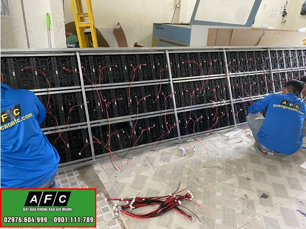 Thi công màn hình Led P10 ngoài trời tại Phú Quốc