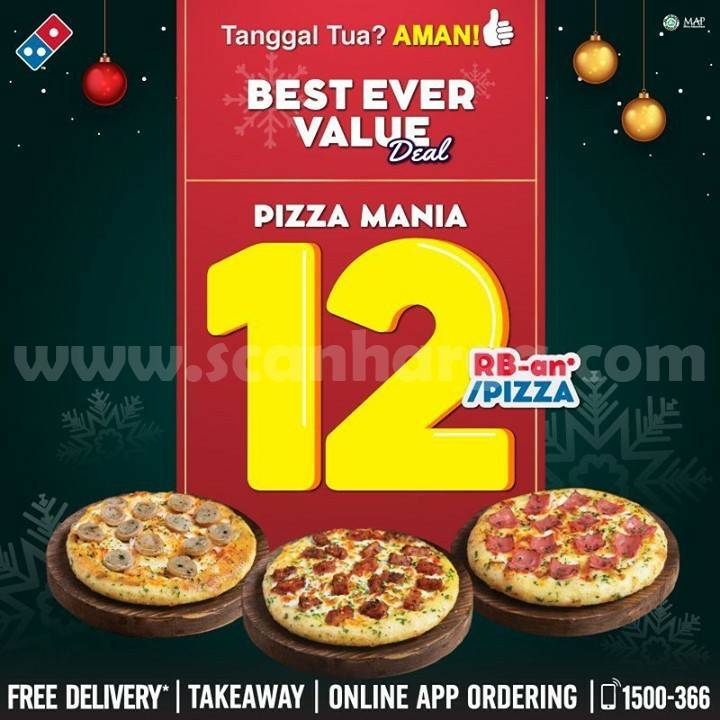 Dominos Pizza Promo Pizza Mania cuma Rp 12Rban scanharga