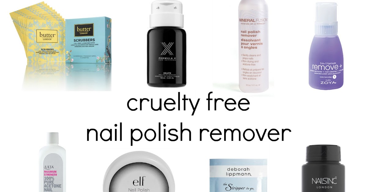 CRUELTY FREE NAIL POLISH REMOVER