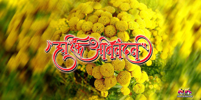 hardik shubhkamnayen ca lligraphy flex banner yellow color themes