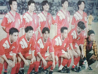 90’lı yıllarda Vietnam futbolu Takımı.
