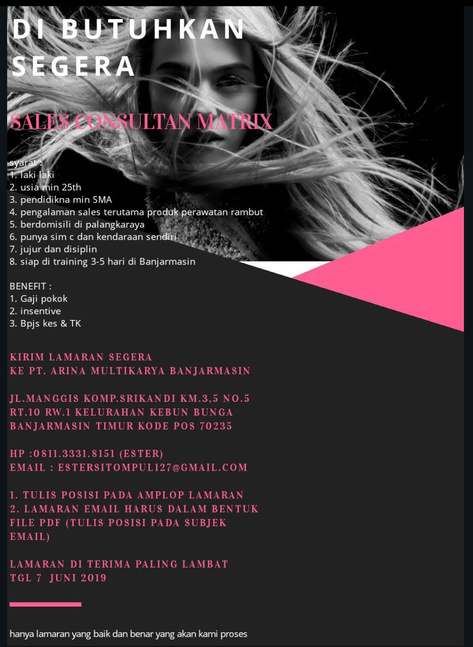 Lowongan Kerja Pt Arina Multikarya 2019 Lowongan Kerja Kalimantan Tengah
