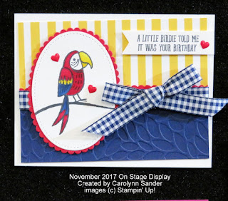 Stampin' Up! 2018 Occasions Catalog Sneak Peek ~ Bird Banter Birthday Card