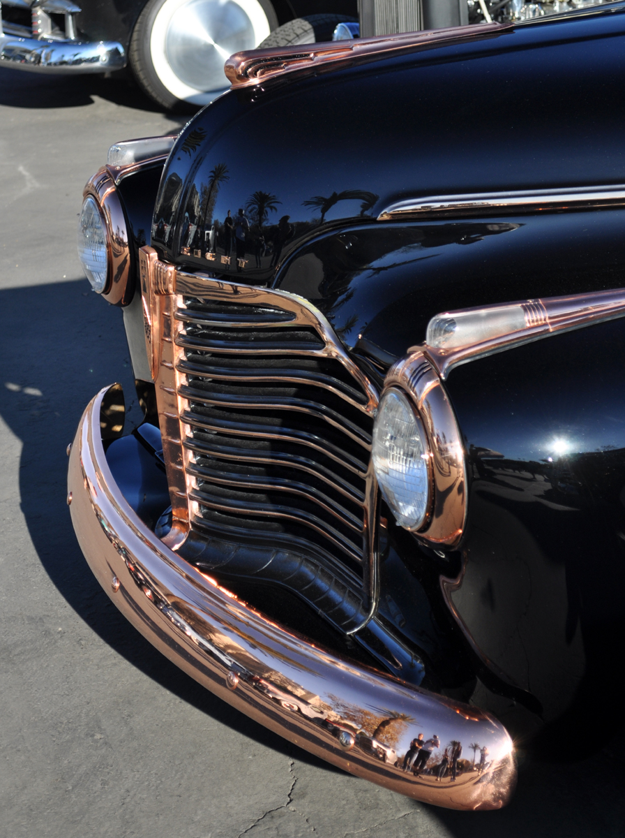 Just A Car Guy: Ron Young brought his custom 41 Buick to the Grand
