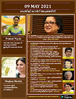 Daily Malayalam Current Affairs 09 May 2021