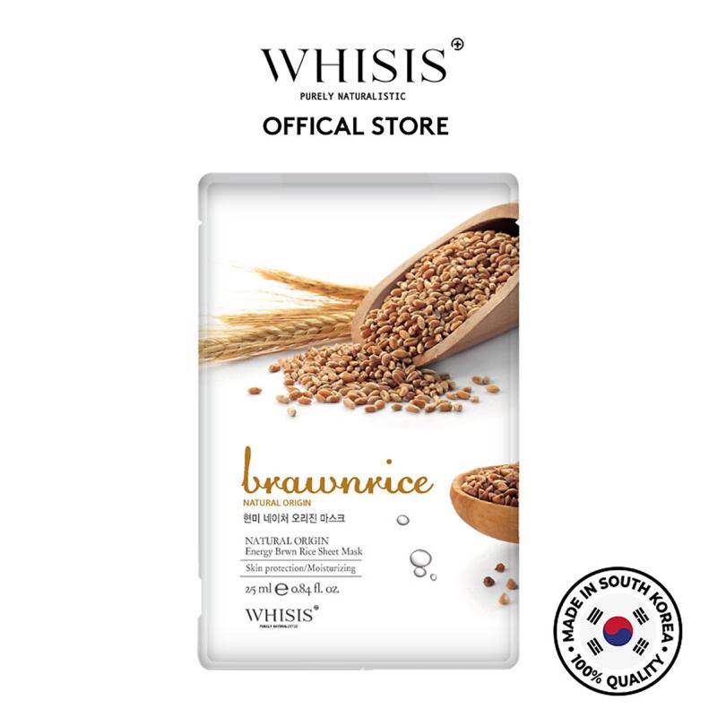 Mặt nạ gạo lứt Whisis Nature Origin Energy Sheet Mask tái tạo làn da, giúp da sáng và hồng hào