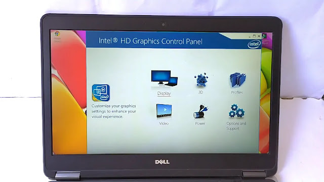 Click on Display option here Intel Hd graphics control panel