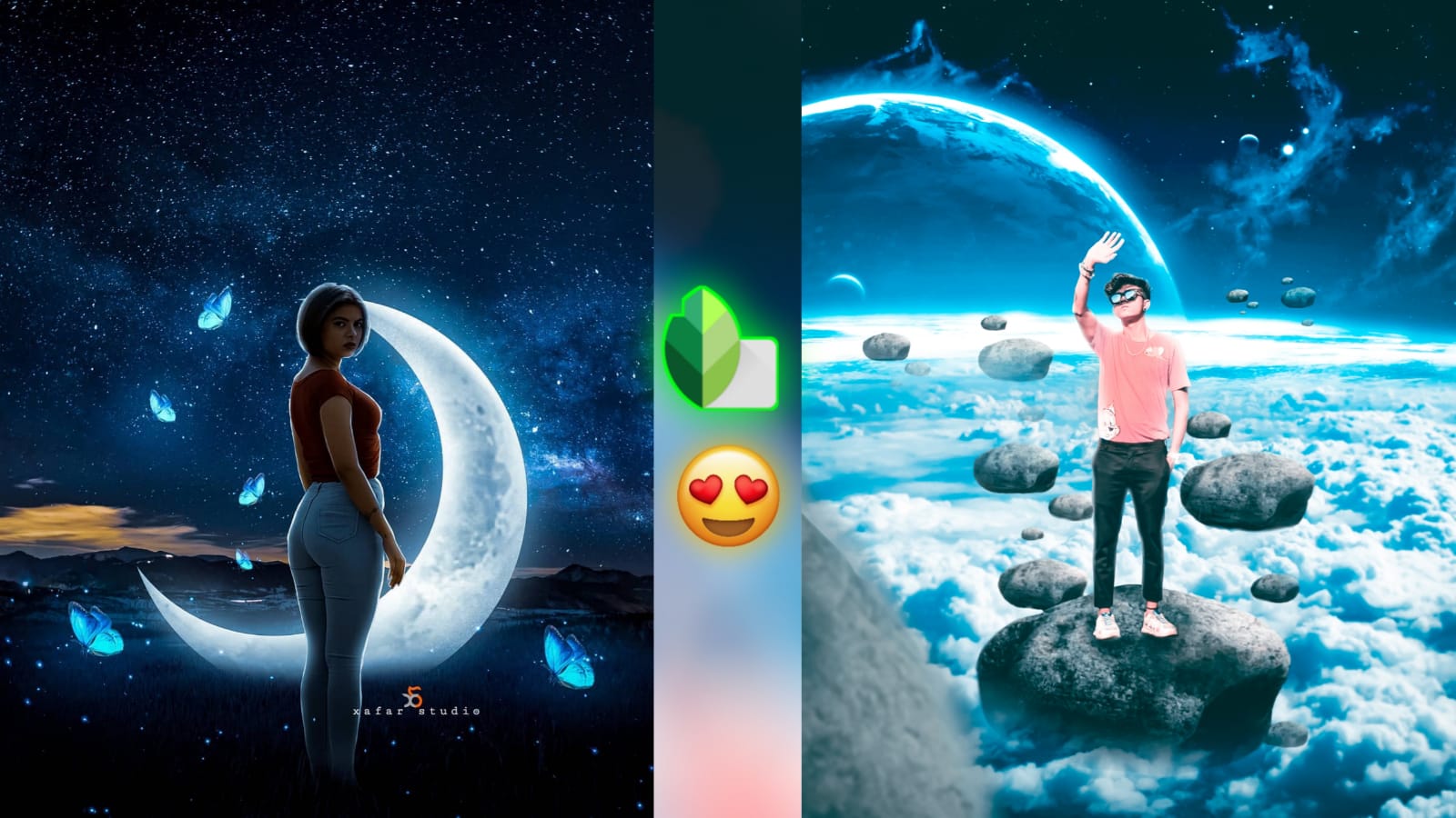 Snapseed Galaxy World Moon Photo Editing [ AF EDIT ]