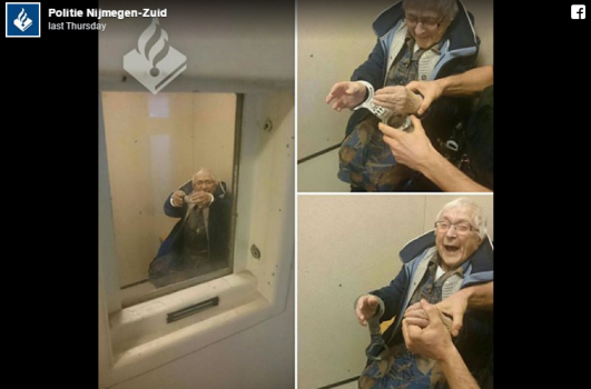 n It was this 99-year-old woman's dream to get arrested and she got it!