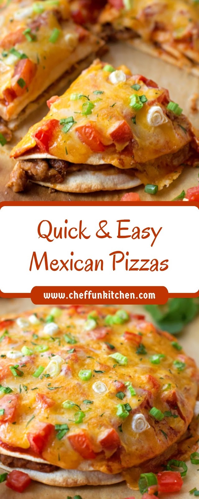 Quick & Easy Mexican Pizzas Quick & Easy Mexican Pizzas