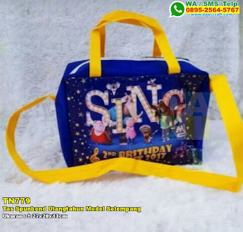 Tas Spunbond Ulangtahun Model Selempang