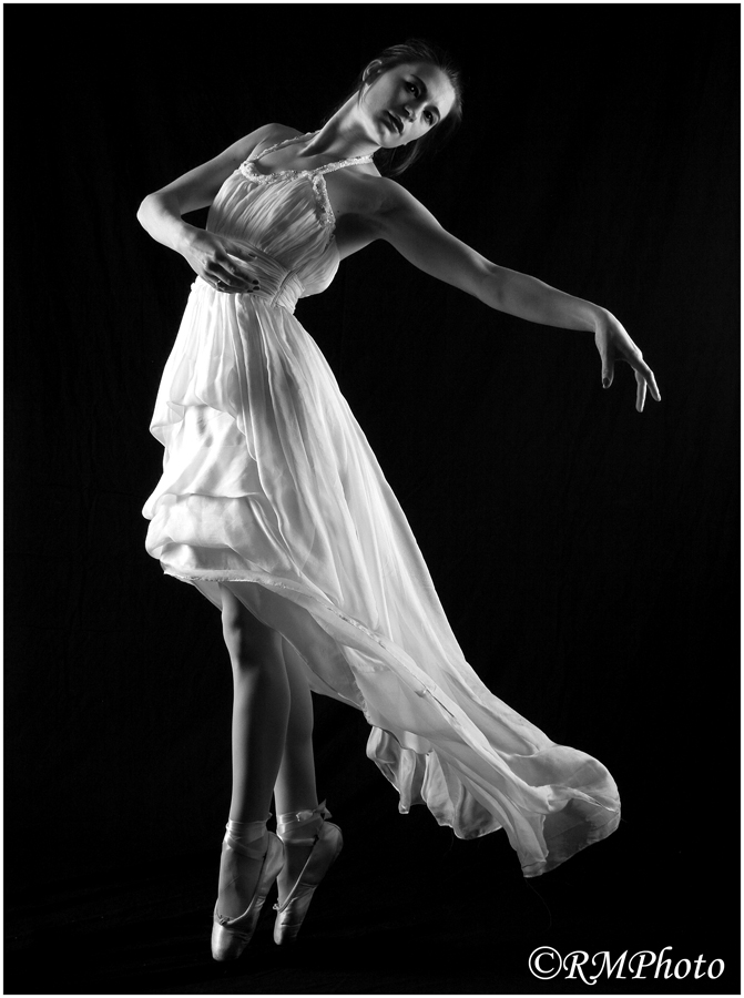 Pearl Bespoke Cream silk chiffon dress with beading used in ballet