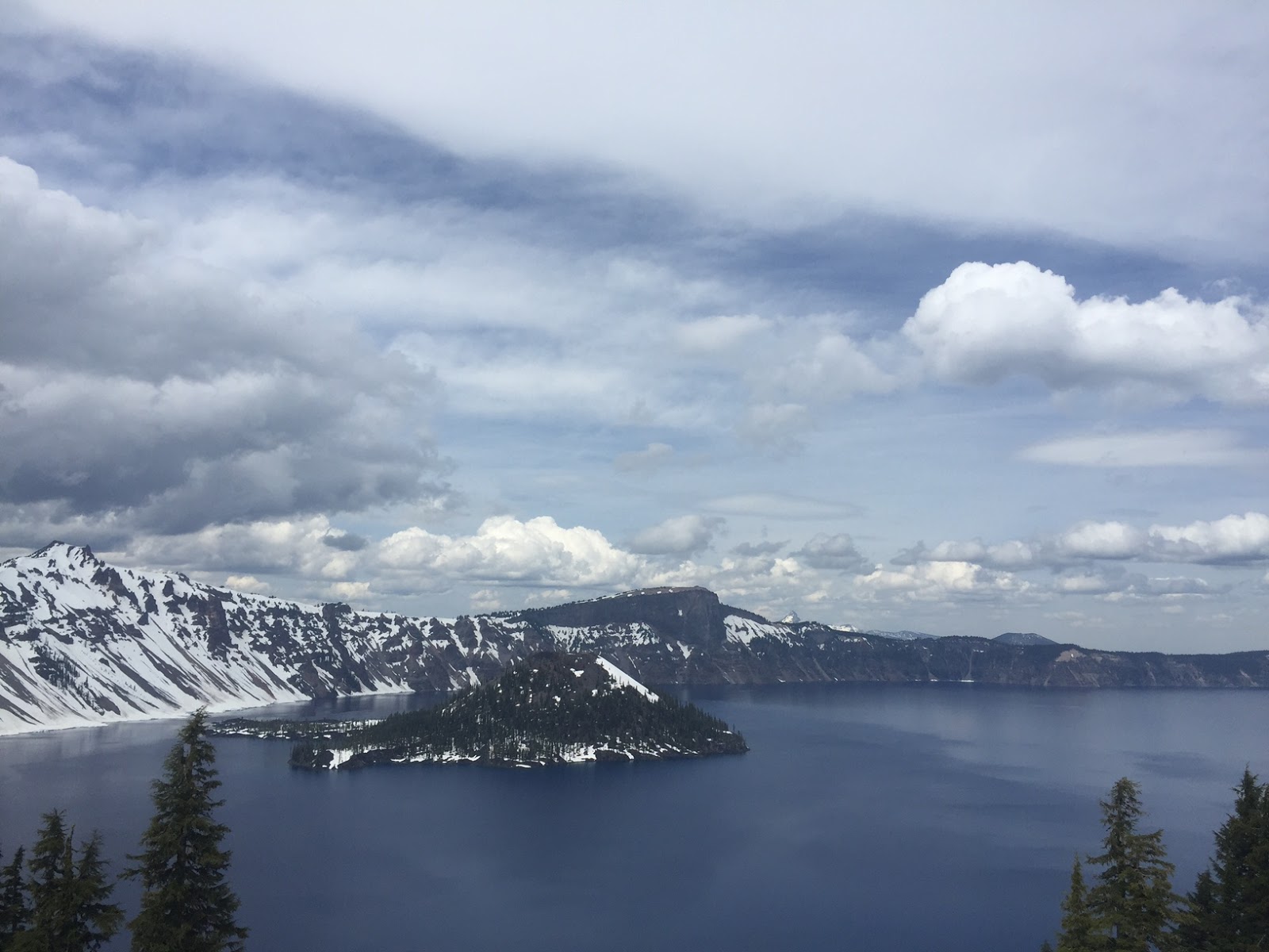 The Unpaved Road Snow At Crater Lake National Park