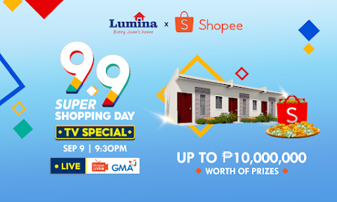 Lumina Homes to giveaway 3 house-and-lot packages at Shopee 9.9 Super Shopping Day