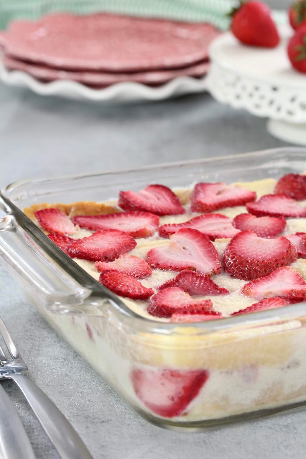 STRAWBERRY CUSTARD BREAD PUDDING In Good Flavor Great Recipes