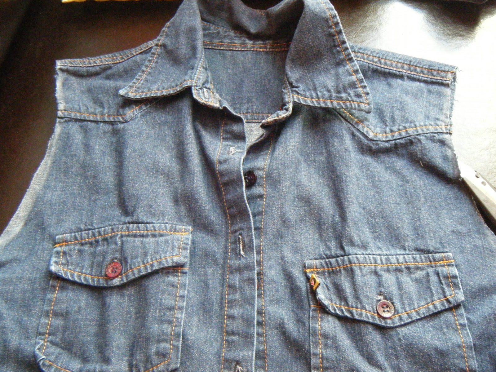 DIY Denim vest