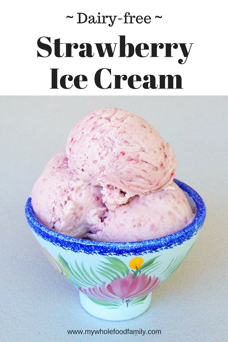 My Wholefood Family Essentials Dairyfree Strawberry Ice Cream