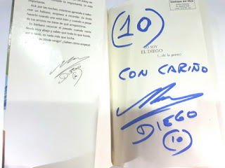 Buku Tanda Tangan Diego Armando Maradona Yo Soy El Diego De La Gente MRD001