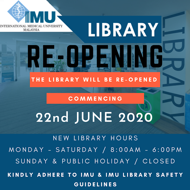 IMU Library Blog New Library Opening Hours