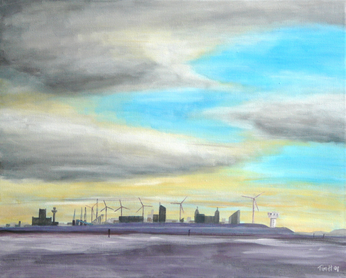 Paintings by Tim Hyde Liverpool from Crosby