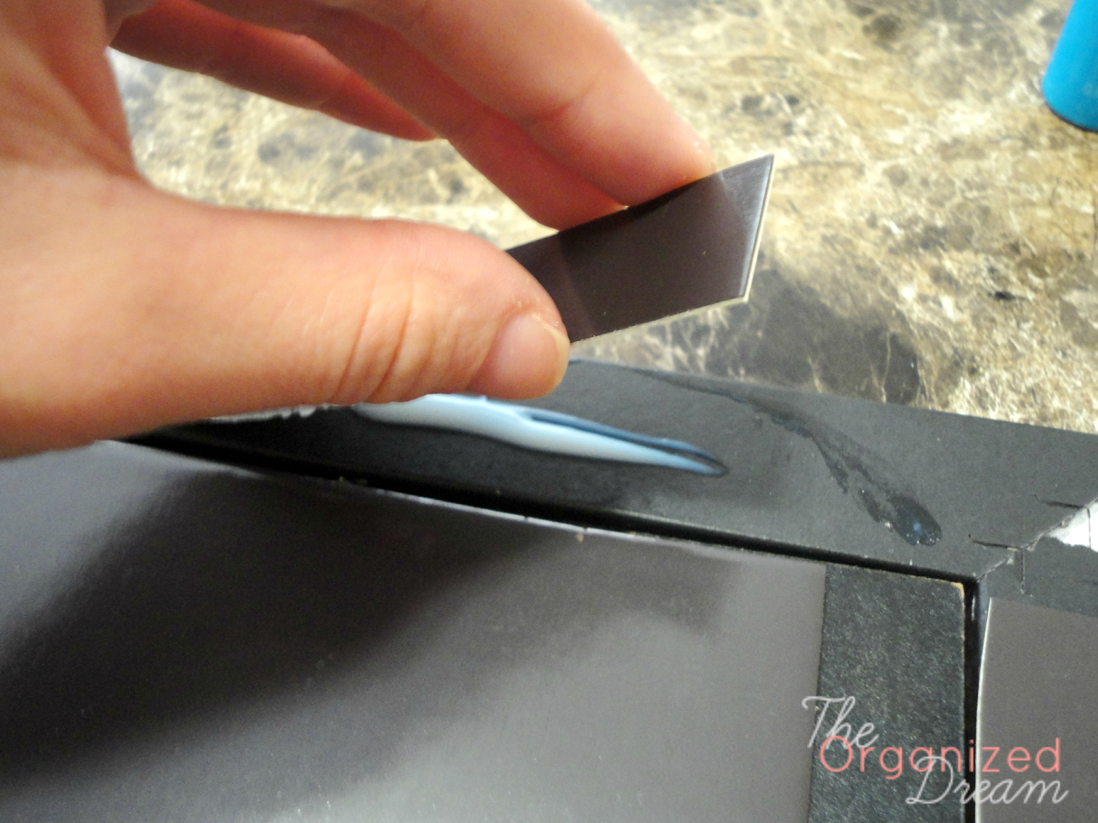 DIY Dry Erase Board For Your Fridge The Organized Dream diy-dry-erase-board-for-your-fridge-the-organized-dream