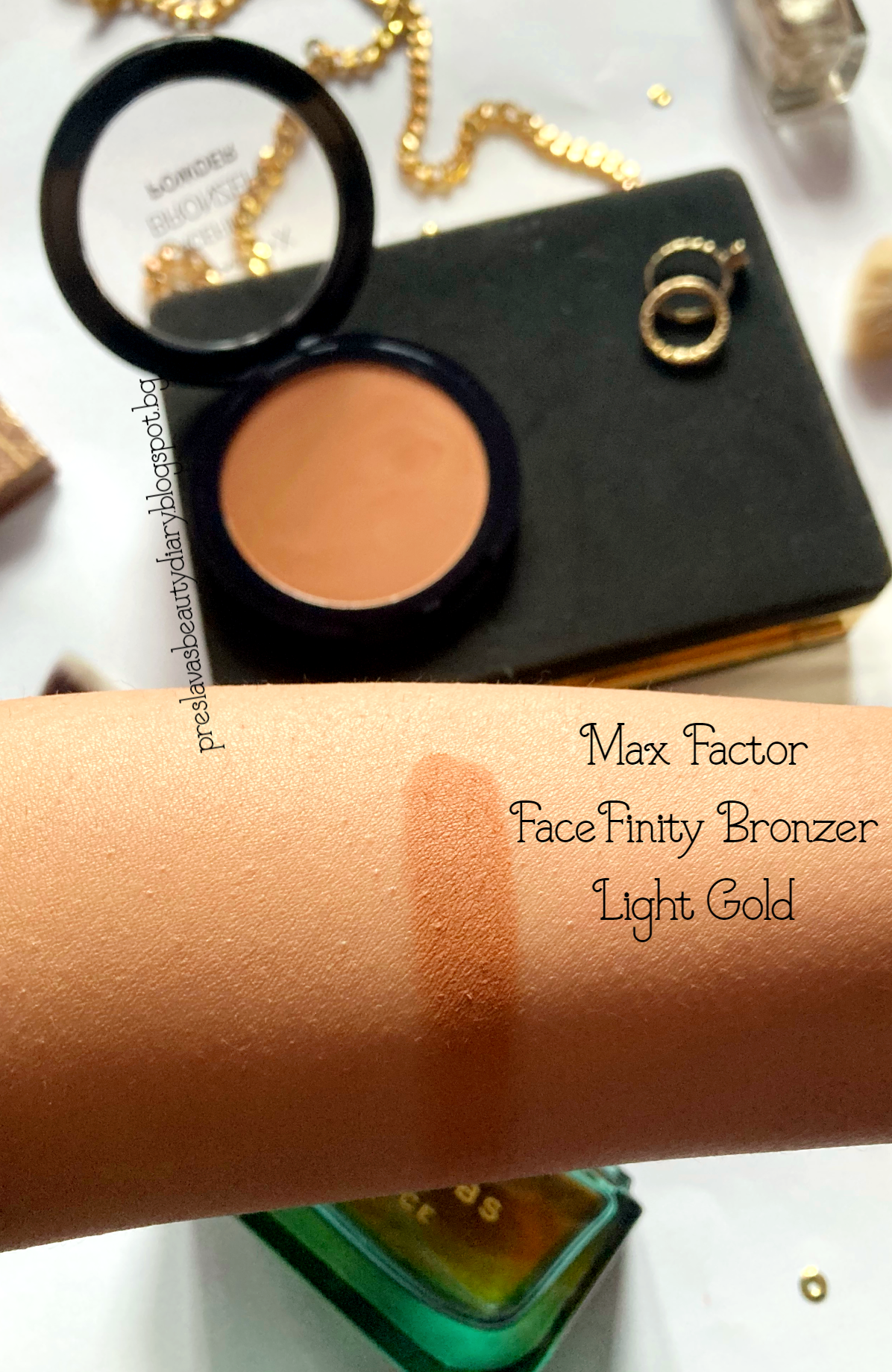 Beauty Diary: Review: Max Factor Radiant Lift FND #55 Beige & Facefinity Bronzer #001 Light Gold (EN)