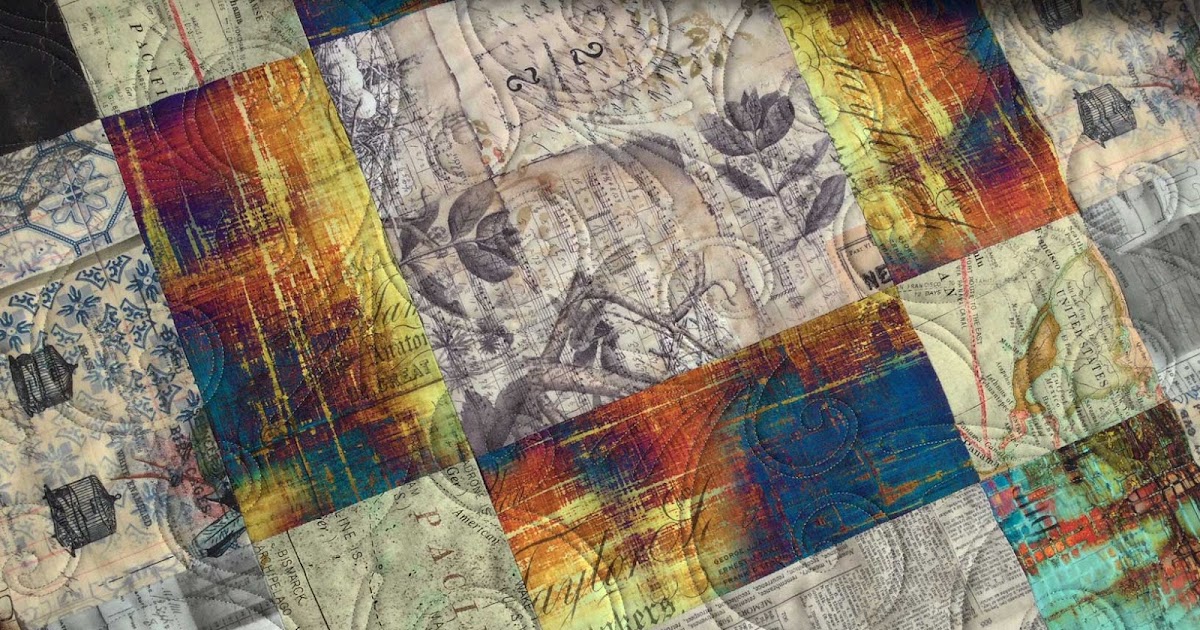 Fabadashery Longarm Quilting Margaret's Tim Holtz Eclectic Elements