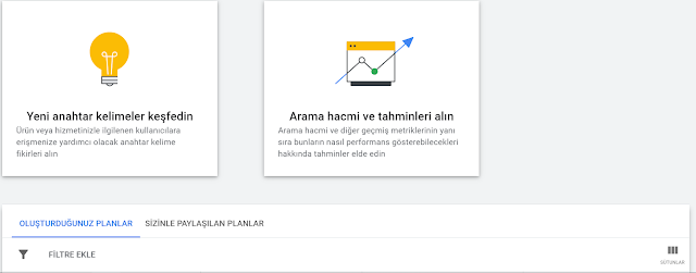google ads anahtar kelime planlayıcı ile anahtar kelime bulmak