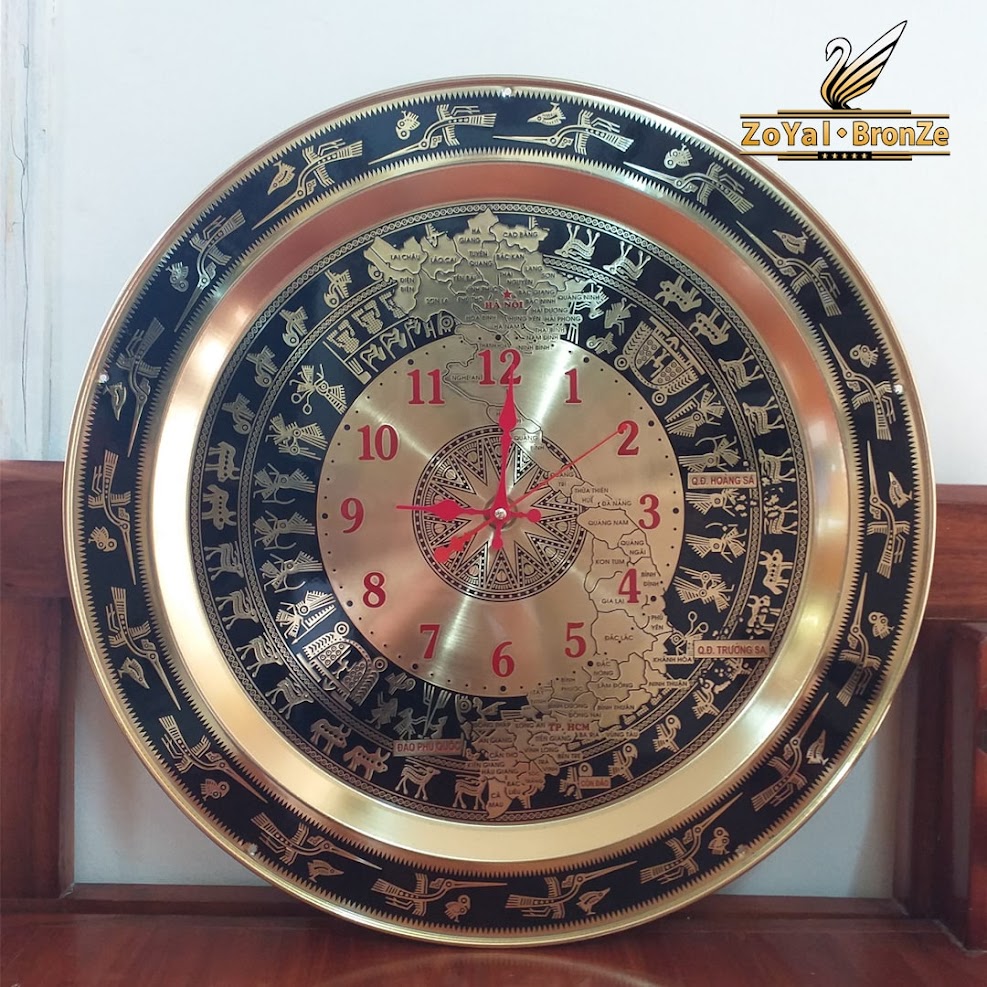 [A117] Top 10 mẫu mặt trống đồng treo tường chạm khắc tinh xảo