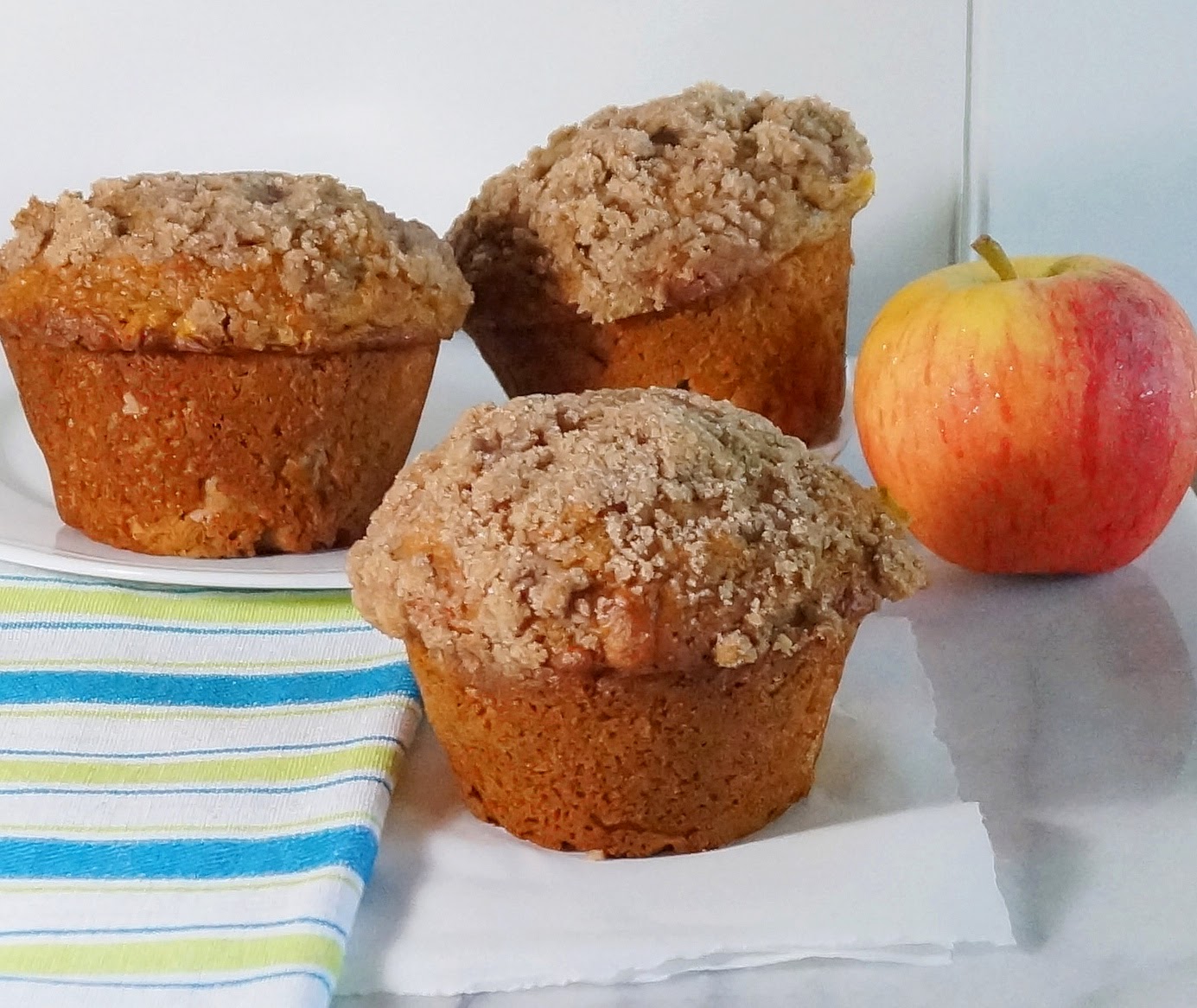 Not Just Grilled Cheese: Apple Streusel Muffins