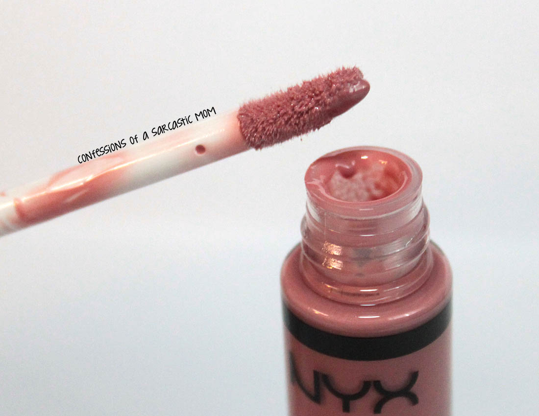 NYX Butter Gloss in Tiramisu swatches and review.