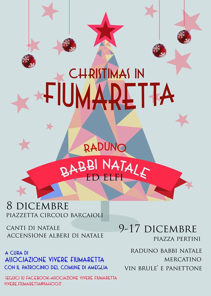 Albero Di Natale Yahoo.Christmas In Fiumaretta Di Ameglia Sp 8 9 17 Dicembre 2017 Www Italia Eventi Com